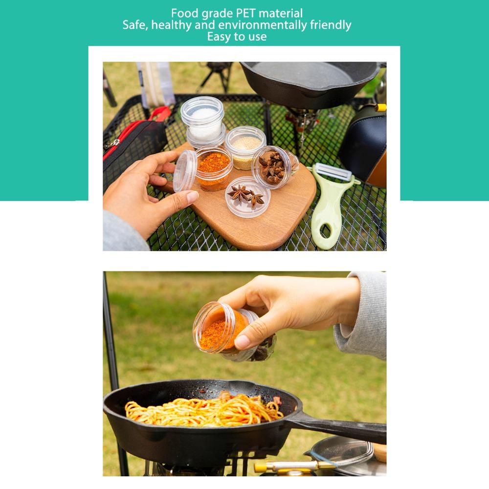 40ml Portable Seasoning Holders PET Spice Dispenser Durable Travel Spice Kits  Outdoor