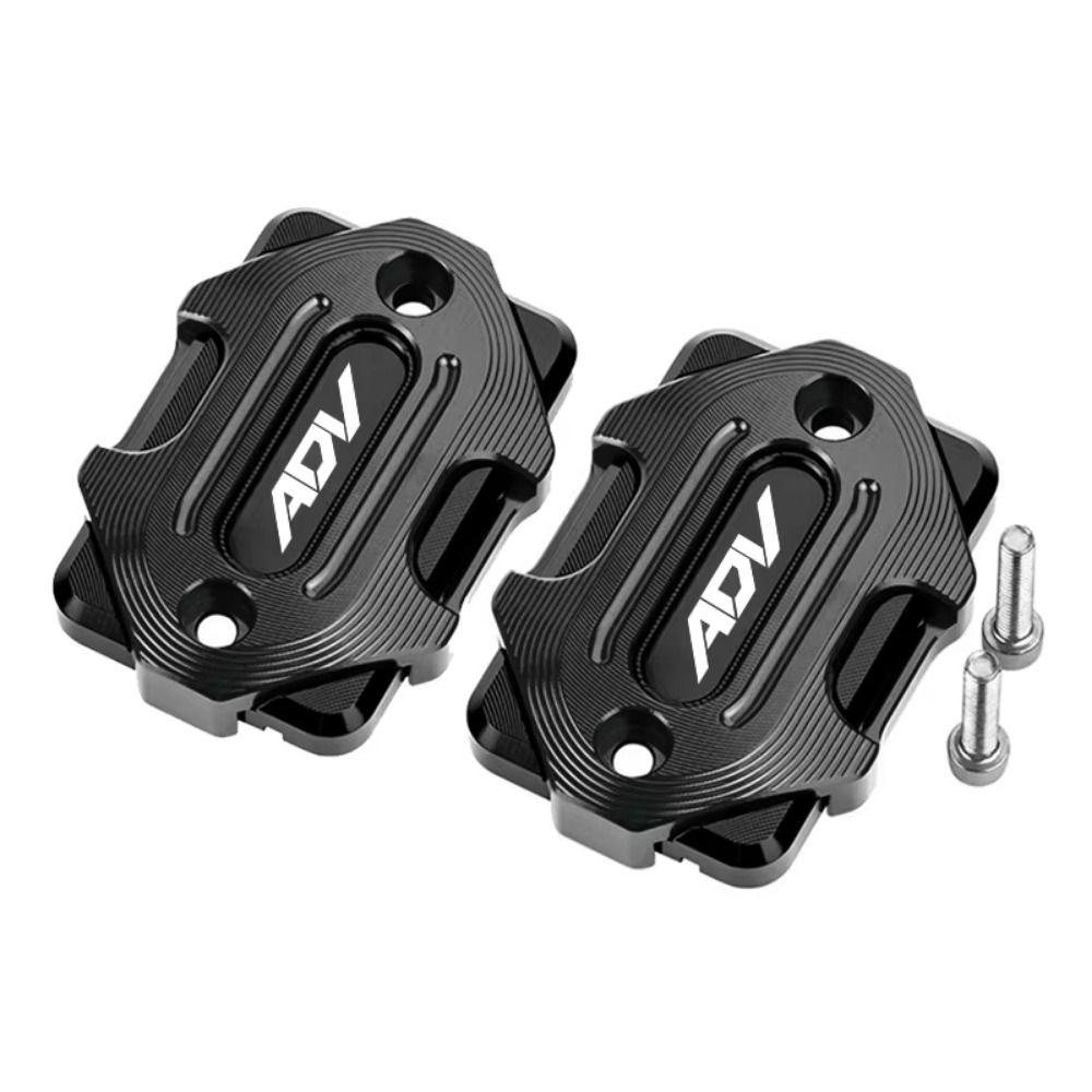 2Pcs Aluminum Zinc Zinc Alloy Motorcycle Oil Cup Lid with Screws Master Cylinder Cover Bike Modification