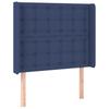 Box Spring Bed with Mattress Blue 100 x 200 cm Fabric