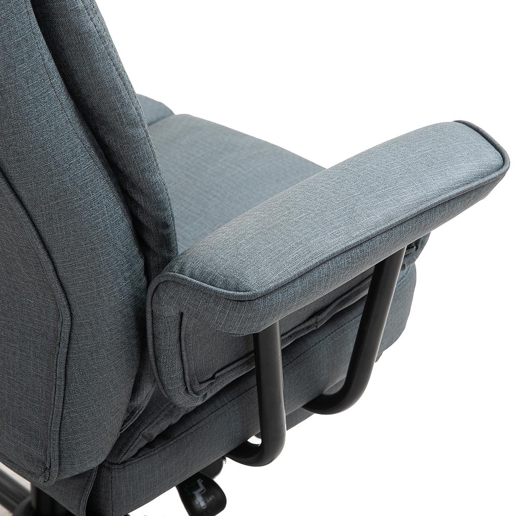 Office Chair Ergonomic Executive Chair 360 degrees Rotatable Computer Chair Height-Adjustable with Headrest and Padded Armrests with Footrest Faux