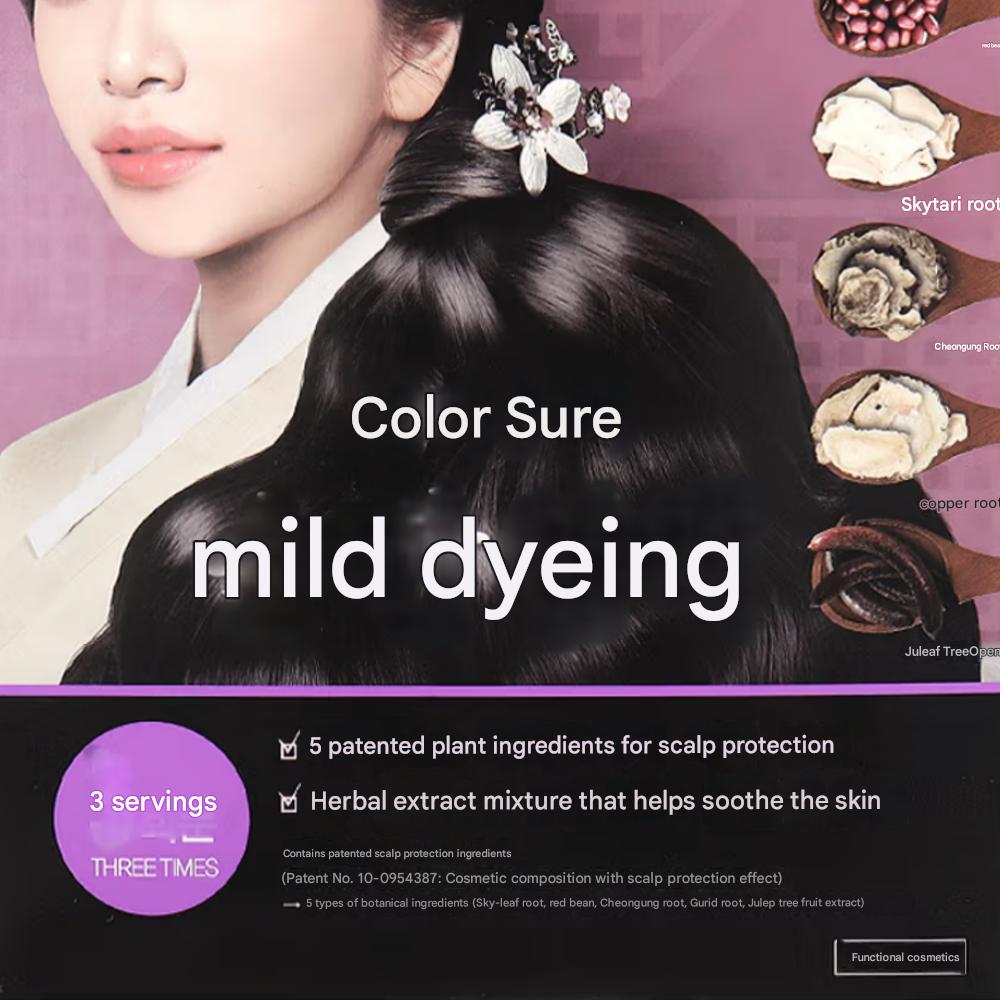 ColorSure Pouch Hair Dye Black 3-pack