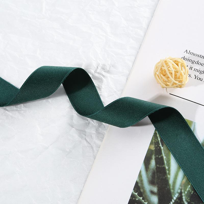 Double-Sided Matte Webbing Thickened Polyester-Cotton Jewelry Trophy Decorative Accessories Bow Colored Ribbon