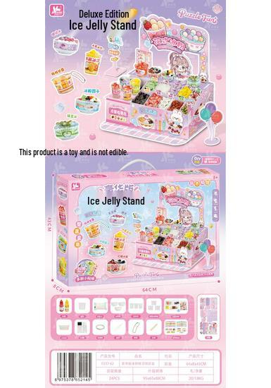 Luxury Bingfen Stall Toy Set: DIY Handmade Pretend Play for Girls - Educational Children s Gift