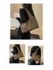 Women's Retro Korean Style Large Capacity PU Tote Bag for Versatile Use