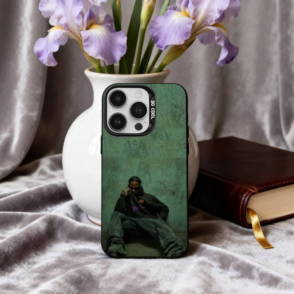 Confident T-Travis S-Scott-T Phone Case For iPhone17,16,15,14,13,12,11 Plus,Pro Max Black Candy Silver Phone Case
