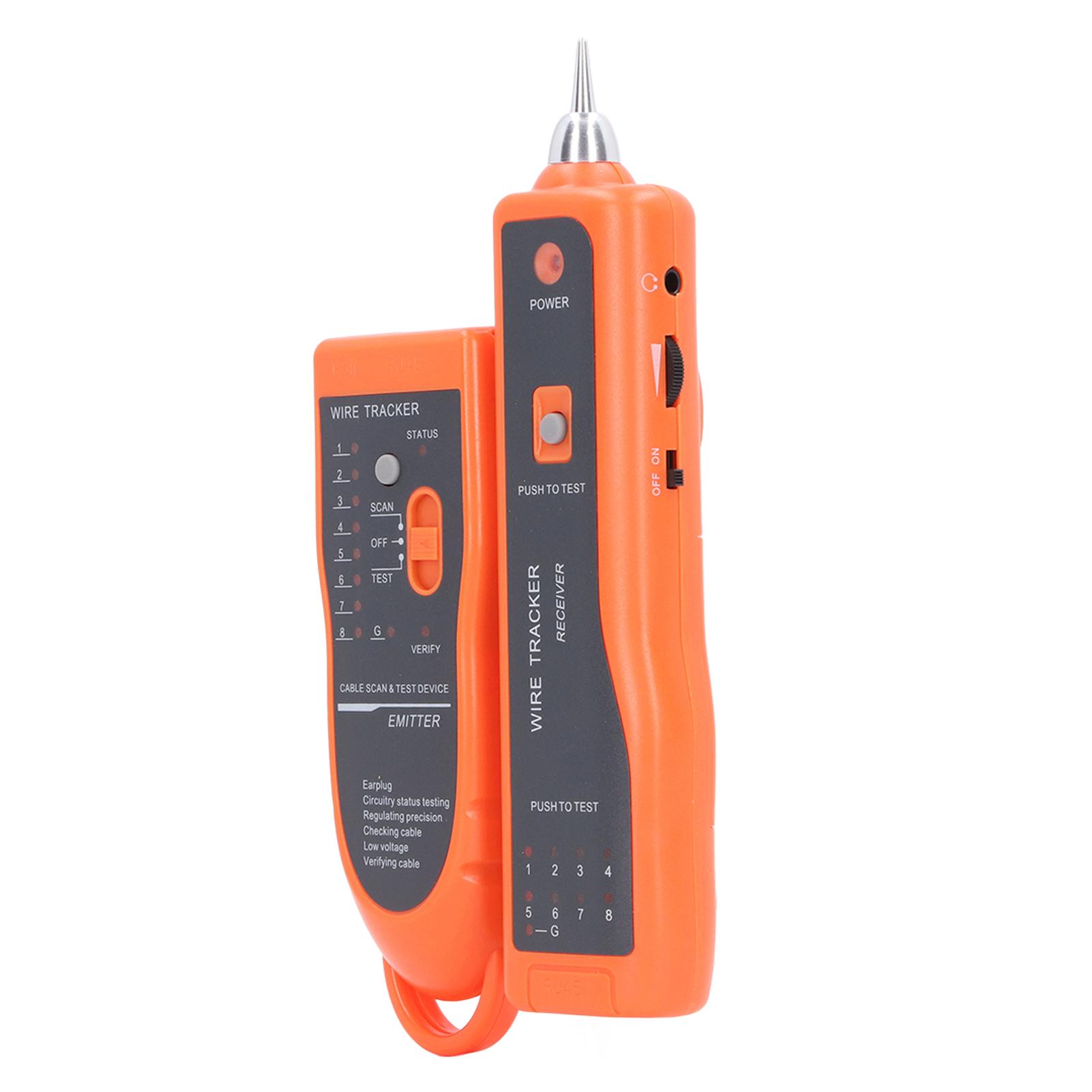 Cable Locator Multi Purpose Communication Network Tester Detector Wire Tracer Kit
