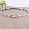 Versatile Women's Genuine Leather Belt - Korean Style, Pearl Double Buckle, Decorative Waist Chain for Skirts and Dresses