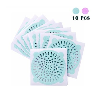 10 pezzi Home Trappola per capelli Scarico a pavimento Filtro del serbatoio WC Fogna Adesivo filtro per capelli