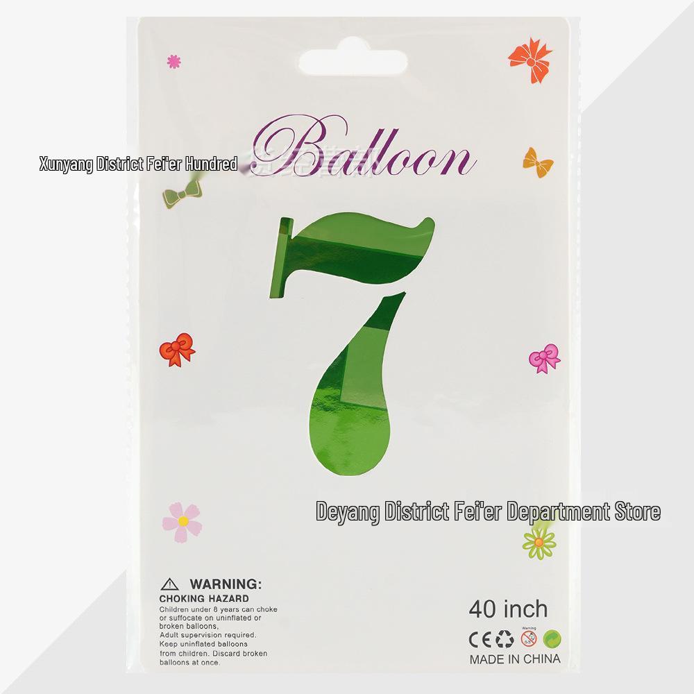 40" Green Plaid Aluminum Balloon for Military-Themed Baby Birthday Party Decorations