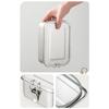 Fiambrera Metálica de 850ML con Compartimentos Contenedor de Almuerzo de Acero Inoxidable Fiambrera Reutilizable para el Hogar, la Oficina y la Escuela