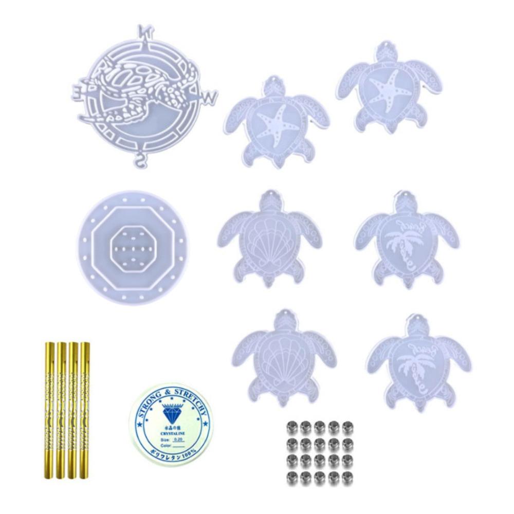 

Силиконовый комплект колокольчиков, смоляные формы, сделай сам, морская черепаха, домашний декор