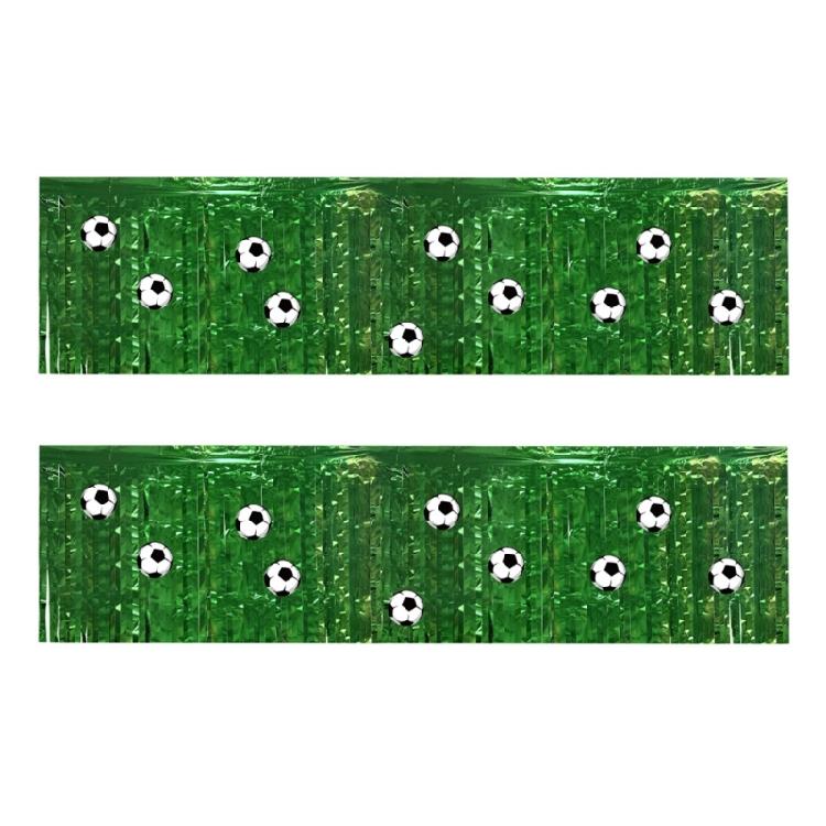 

2 Pack Football Themed Table Skirts With Football Styles And Easy Setups For Quick Party Preparations 1