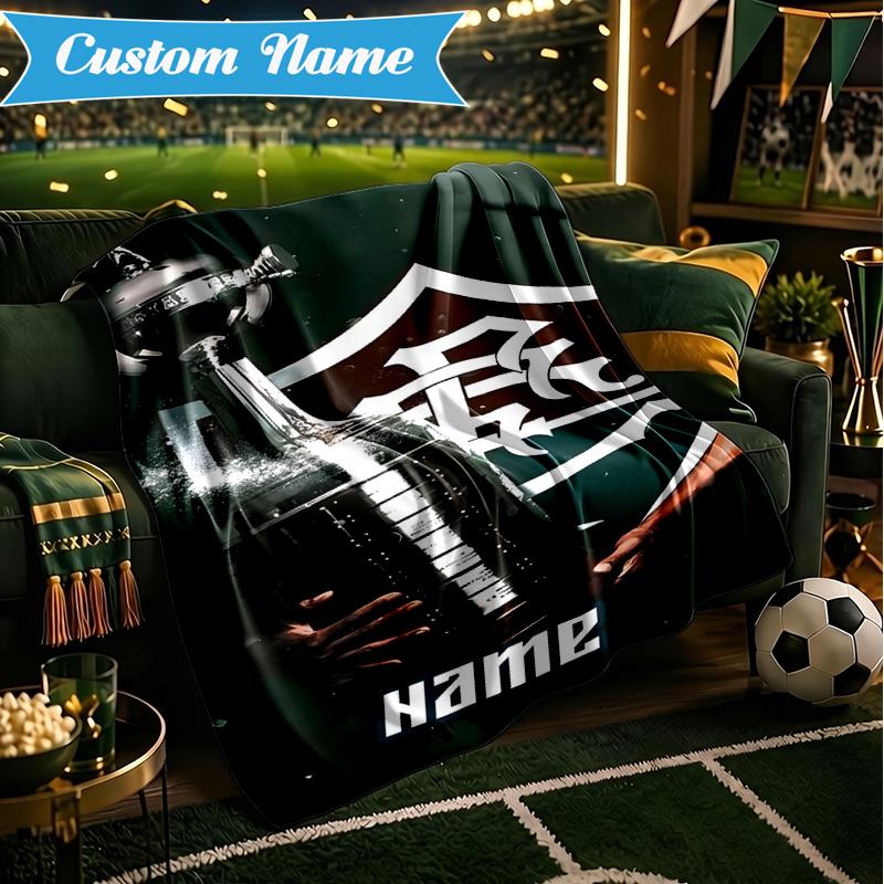 Custom Name Love Equality Fluminense Blanket Lightweight Ideal Bedding Blanket Perfect for Travel, Camping, Living Rooms, Sofas, Christmas Gift