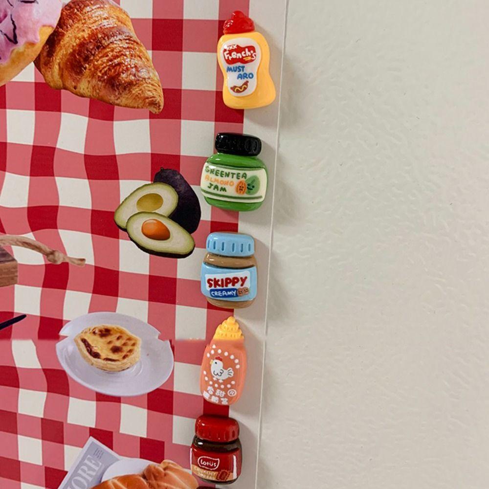 9Pcs/set Mini Seasoning Bottle Miniatures Cute DIY Food Toy  Hairpin Jewelry