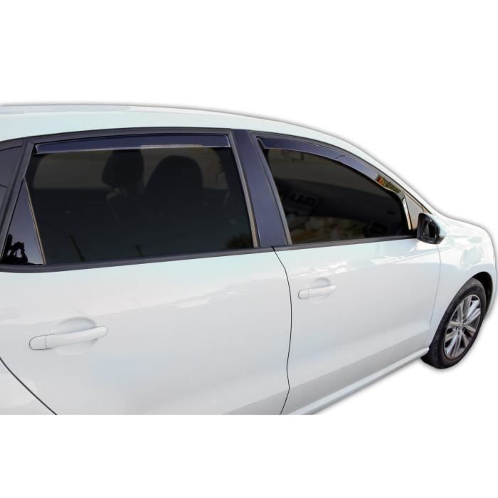 Déflecteurs d'air - SCOUTT - GP - Fumé - Pour Volkswagen Polo 5 6R 5P - 2009-2017