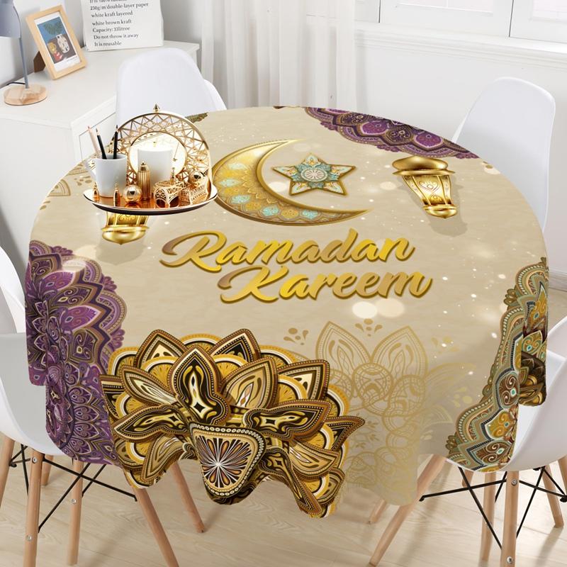 Ramadan Decor Tablecloth Eid Mubarak Decor For Home 2026Ramadan Kareem Islamic Muslim Party Eid Al Adha Gifts Happy Eid Al Fitr