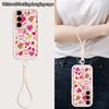 Cherry Fruits Print Lanyard Case For Samsung S26 FE A18 S25 S24 S23 S22 Ultra A54 A55 A16 A26 A36 A56 A17 A27 A37 A57 5G Bumper Cover