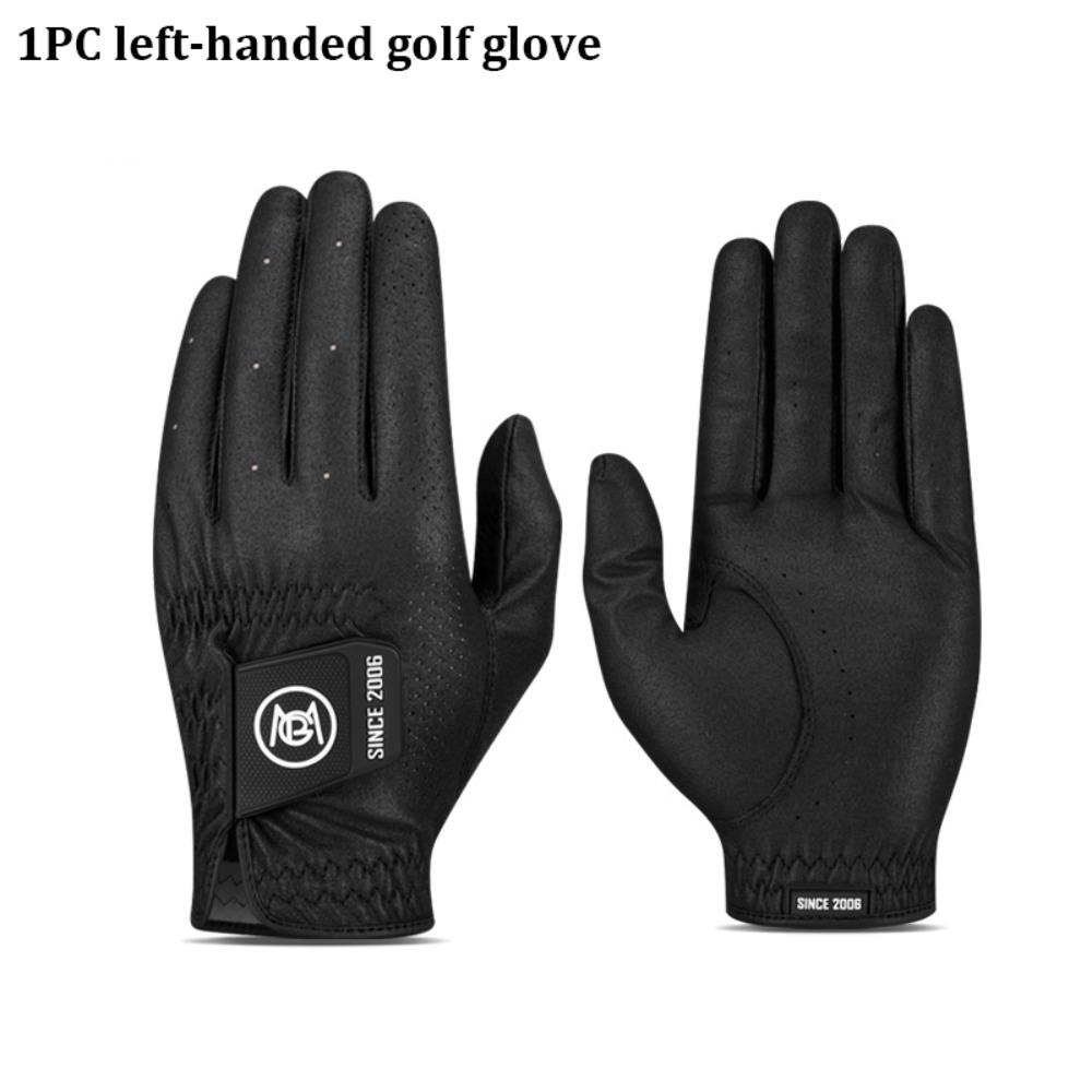 

1pc Anti-slip Antiskid Gloves Breathable Golf Gloves Stylish Golf Accessories for All Weather 24 чёрный