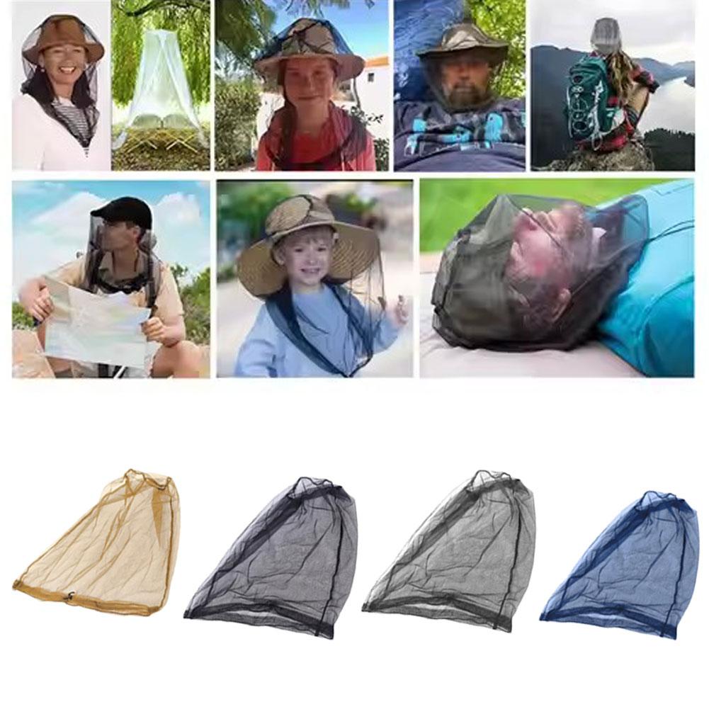 Mosquito Net Repellent Hat Bug Mesh Head Fishing Cap Kit Fishing Hike Men Travel Tackle Clothes I1R3