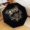 1PC Vfb Fc Crest Printed Umbrella Folding umbrella, automatic umbrella 8-Frame for Travel, camping Fan gifts Christmas Gifts