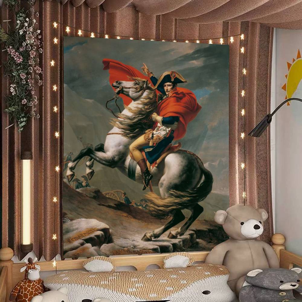 Napoleon Bonaparte Art Anime Tapestry Hanging Tarot Hippie Wall Rugs Dorm Home Decor