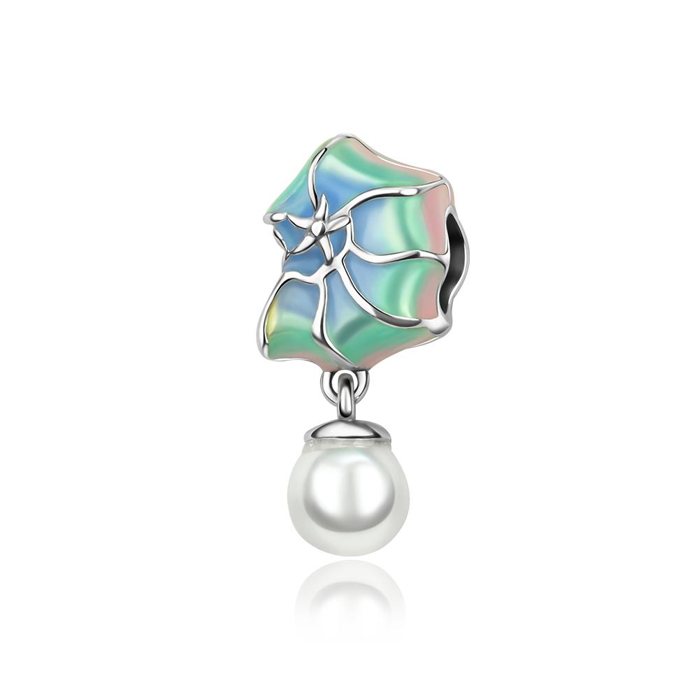 copper Seashell Dolphin Mermaid Tail Blue Charm Bead Charms Compatible With Authentic Bracelets Do It Yourself Fashion Jewellery Sea Charm Bead Charms