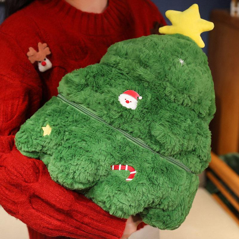 Latest Enjoyable Hot Xmas Series Plush Doll Pillow Elk Santa Tree Combined Plush Toy Home Decor Designed For Boys Plus Girls Xmas Present
