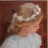 Elegant Flower Wreath Headband Imitated Pearl Head Wreath  Girls Adult Hair Accessories