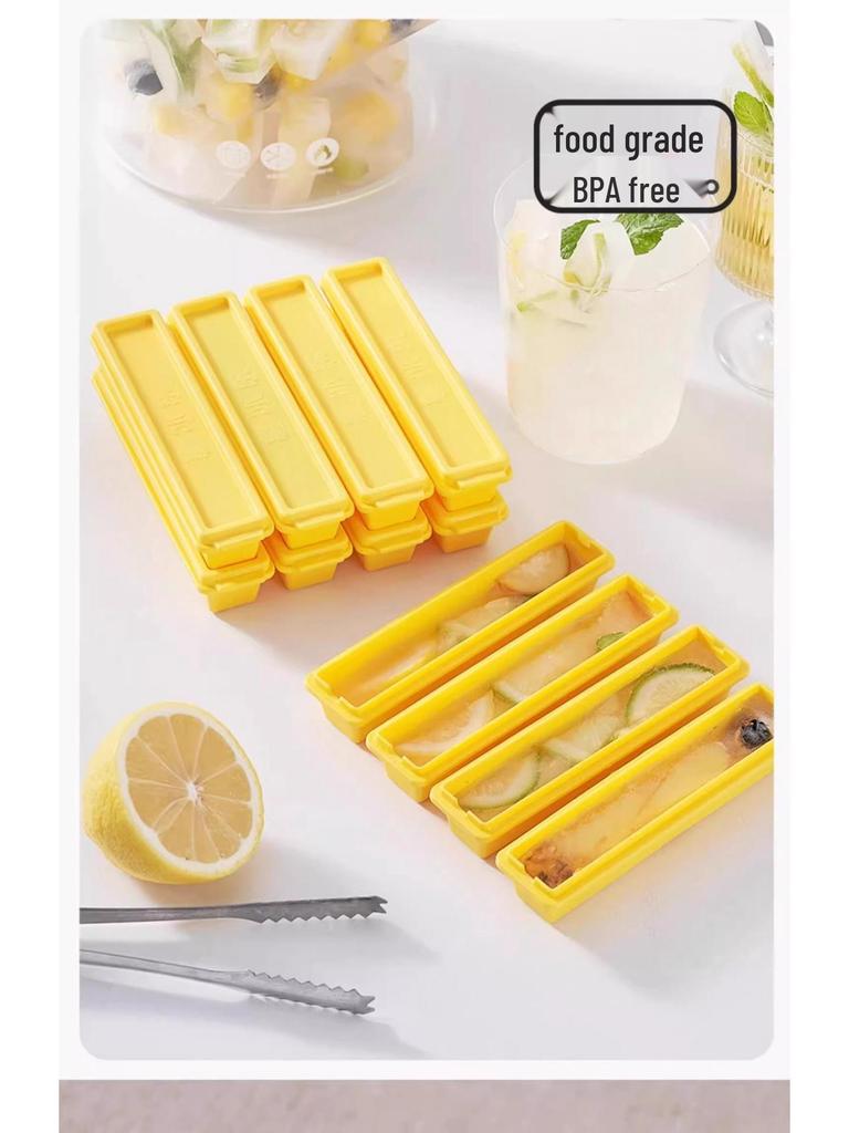 Food Grade Long Ice Cube Mold & Storage Tray for Whiskey and Cocktails