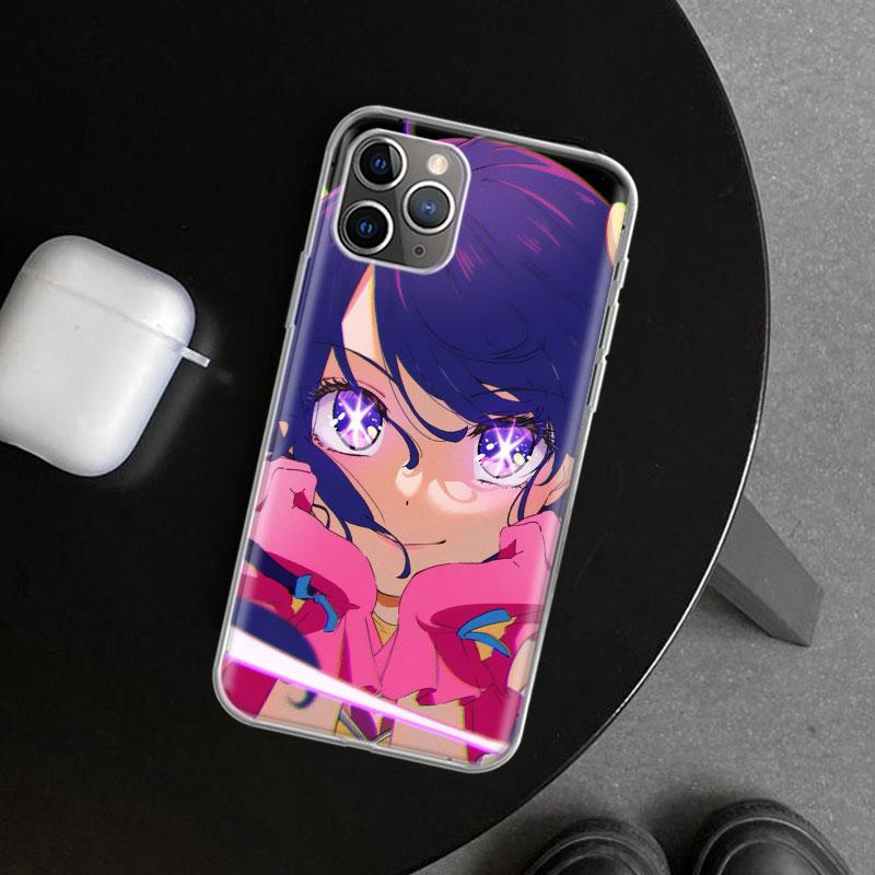 Japan Anime Oshi No Ko Phone Case Cover for iPhone 11 12 13 Mini 14 15 Plus 16 Pro Max 17 Air 7 8 + SE Art Customized Fundas 11