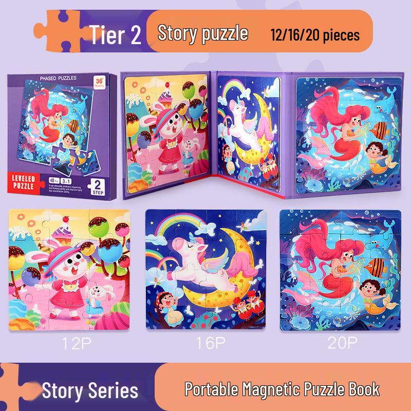 Advanced Magnetic Educational Puzzle for Toddlers - Ages 3 To 6