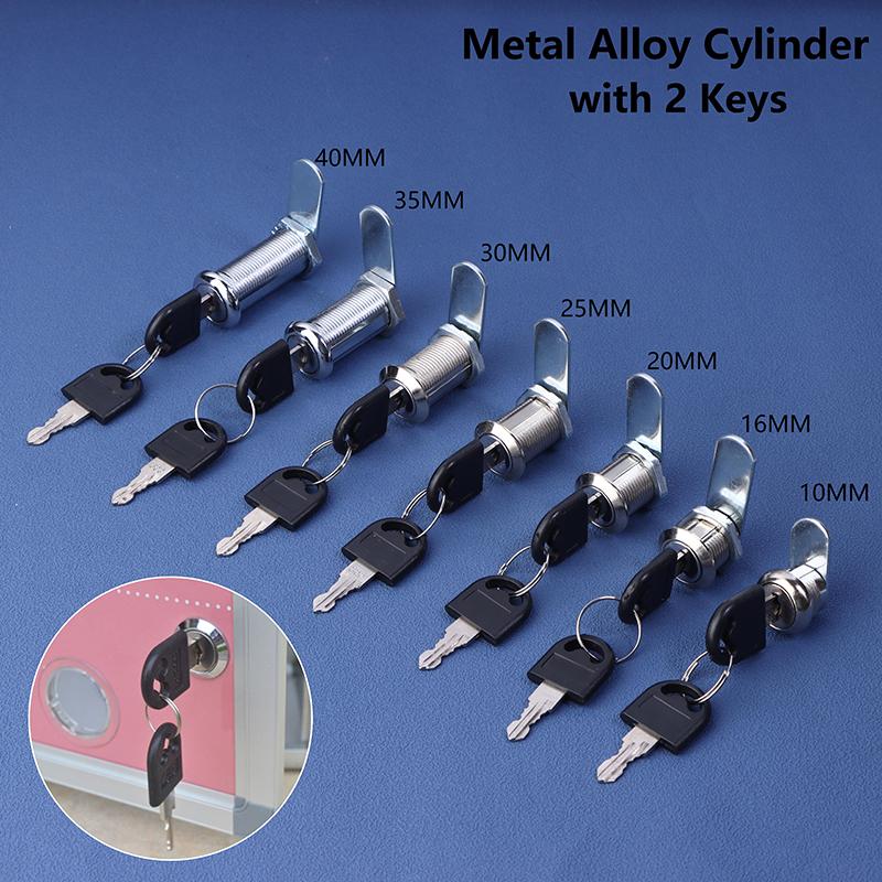 Metal Alloy Cylinder With 2 Keys Security Lock Furniture Cabinet Storage Cabinet Door Lock Desk Cabinet Lock For Home Office
