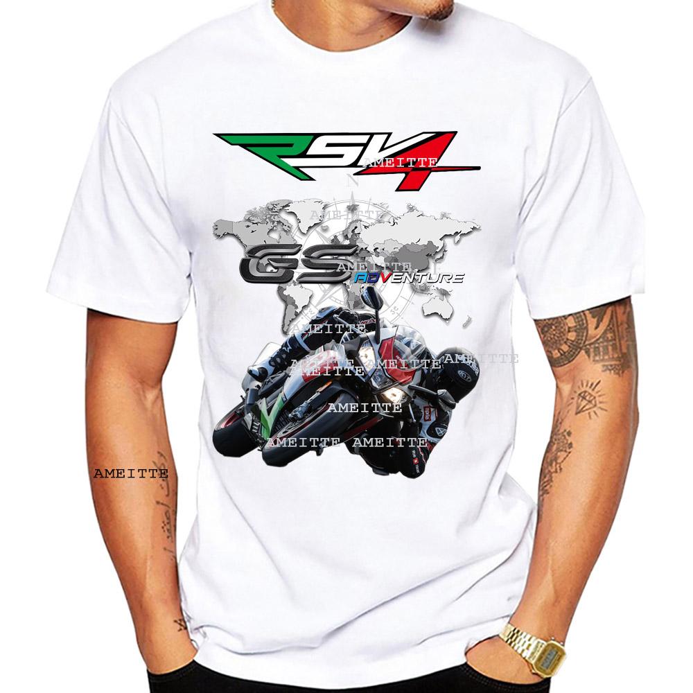 Legend Rsv4 1100 Gp Race Gs Adventure Motorcycle Tshirt Summer Unisex Short Sleeve Boy Sport Riding Tees
