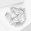 Simple Hollow Horse Brooch For Women Men Personality Alloy Smooth Animal Pin Brooch  Clothing Jewelry Accessories Gift