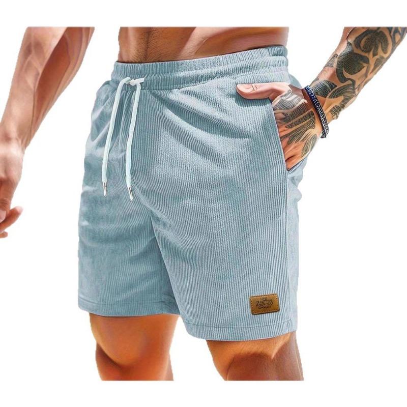 Five-point shorts men's summer new sweatpants corduroy simple casual pants 8