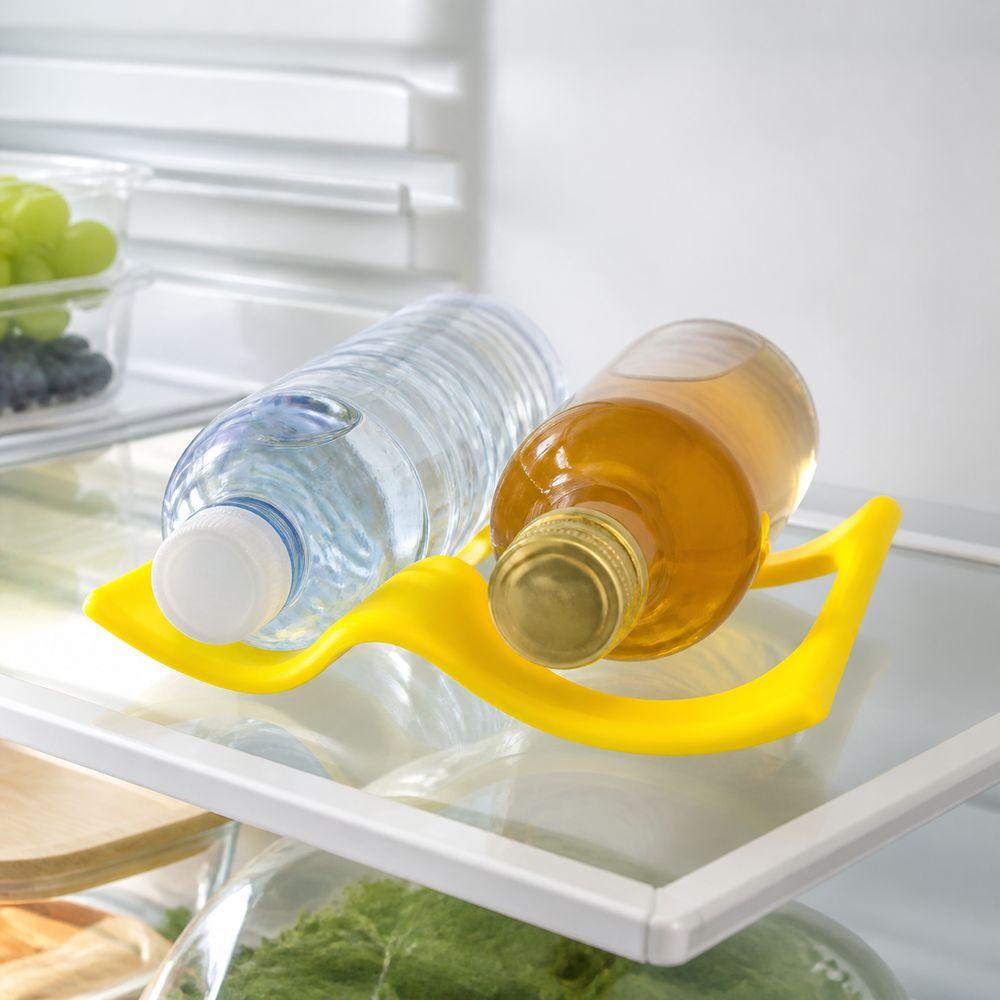 Space-Saving Beverage Can Holder Anti-Roll Fridge Bottle Rack Kitchen Organization