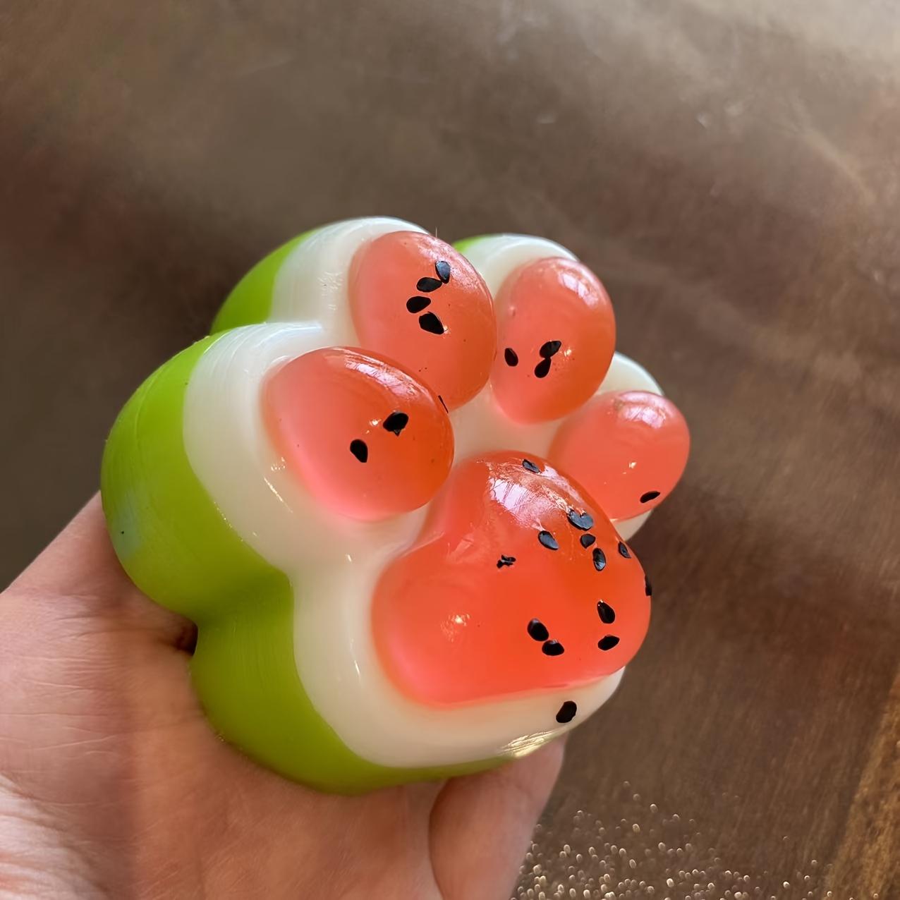 

Kids Childrens 1Pc Watermelon Cat Paw Squishy Toy, Slow Rebound Stress Relief Fidget for Adults United States