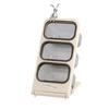 Multi-layer Desktop Storage Box with Large Capacity and Slanted Pen Holder for Office or Student Stationery.