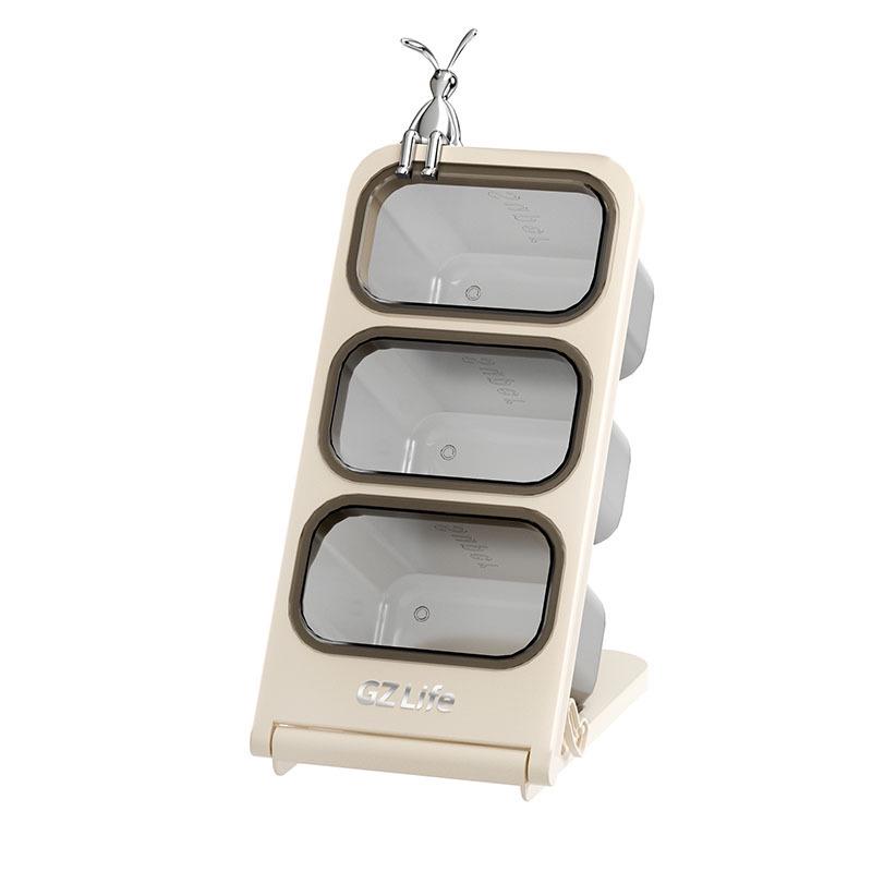Multi-layer Desktop Storage Box with Large Capacity and Slanted Pen Holder for Office or Student Stationery.