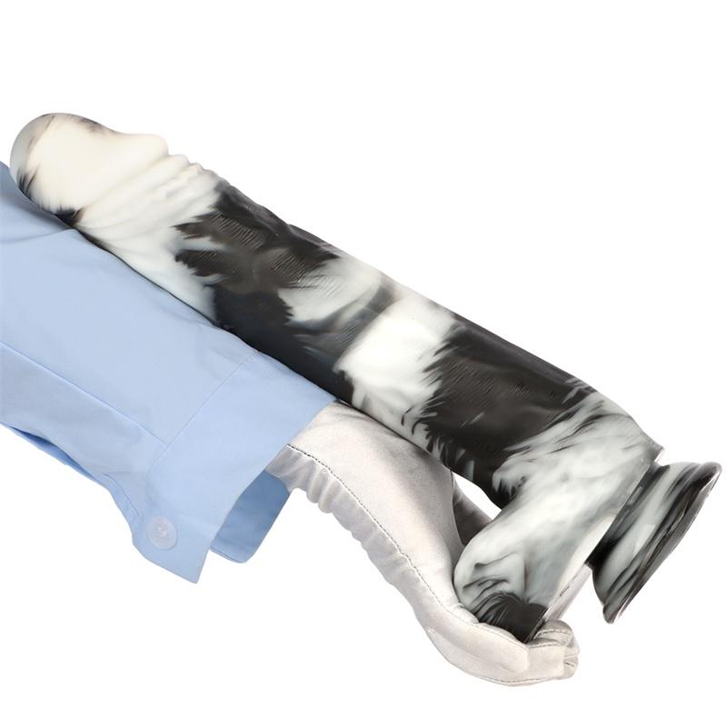 14 Zoll 5,7 cm Schwarz-Weiß Gemischte Farbe Extra Groß Extra Lang Dick Simulierter Falscher Großer Dildo Analplug Spielzeug