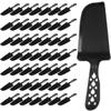 50 PCS Disposable Plastic Cake Cutter and Server Black Cake Plastic Server Cutter Plastic Cake Server Cutting for Pie Tart Cake