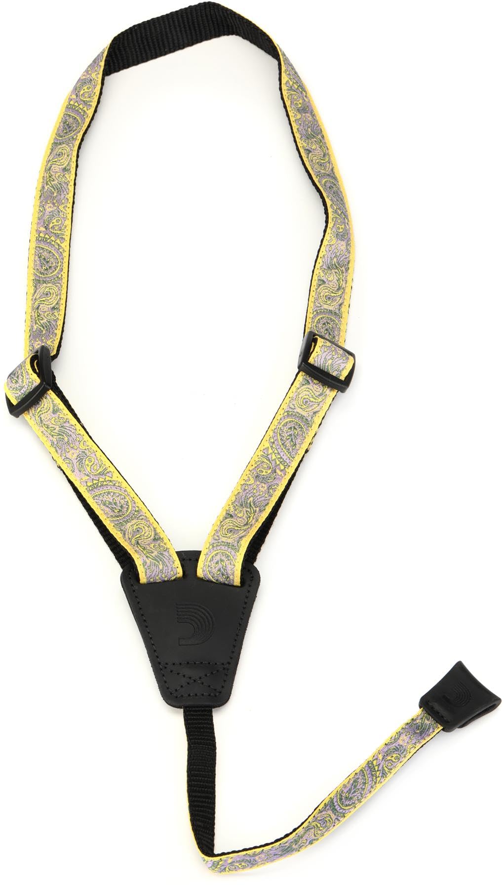 

Ремень для укулеле Jacquard Cradle Ремень для укулеле с узором пейсли 19UKE06 D Addario желтый/фиолетовый [] чёрный