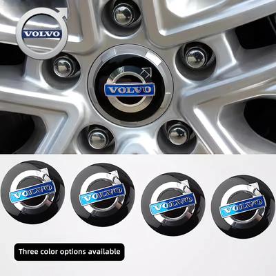 Awqtn1 Pro Volvo Pro Volvo Xc60 Xc90 V40 V60 S60 V50 V90 S80 C40 XC40 V70 XC70 C30 C70 4ks 56mm Znak auta Krytka středového víčka kola Nálepka