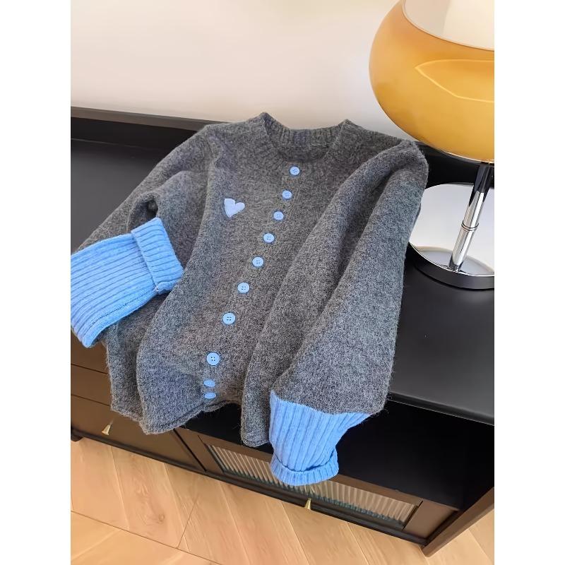 Women S Elegant Sweater - Soft Sweater with Grey Color Block Chic Office To Party Outfit FallWinter Layering Piece for Everyday Formal Events XXL 1980₽