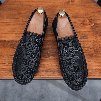 Men's Shoes Spring and Autumn Black Society Guy Doudou Shoes Lazy Soft-soled Driving Autumn One-pedal Casual Leather Shoes Trendy Shoes
