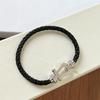 High Quality Luxury Freded Horseshoe Buckle Bracelet Red/Black Nylon Rope U-shaped Buckle Bracelet Men's and Women's Bracelets