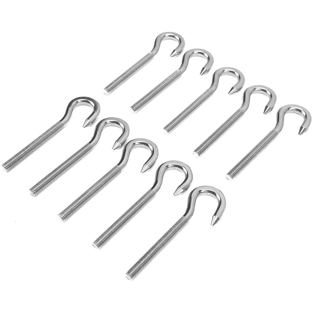 10pcs Screw Hook Stainless Steel High Hardness Cup Hanger for Chemical Industry Mechanical EquipmentM5