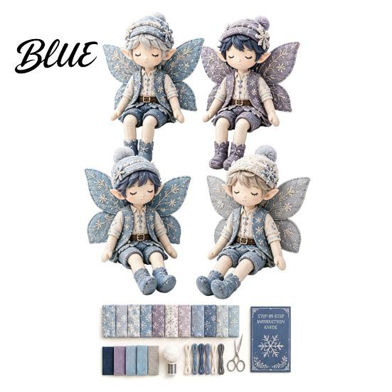 DIY Keepsake Crafting 4 Supplies Kit Fabric Boys Patchwork Tools Fairy Sewing Make Boys Doll