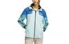 X National Geographic Waterproof And Windproof Windbreaker Jacket Women's Cyan IL8984
