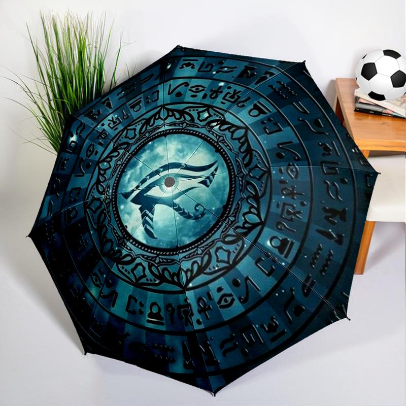 1PC Eye of Egypt Umbrella Automatic Open/close, Sturdy Iron Frame & 8-Rib Struct, Umbrella for Women & Men, Christmas Gifts